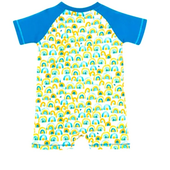 Blue Rainbow 🌈 Romper -unisex | Sz 12 M | |6-9M| - Picture 2 of 2